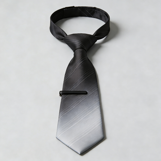 Black And Grey Classic Tie