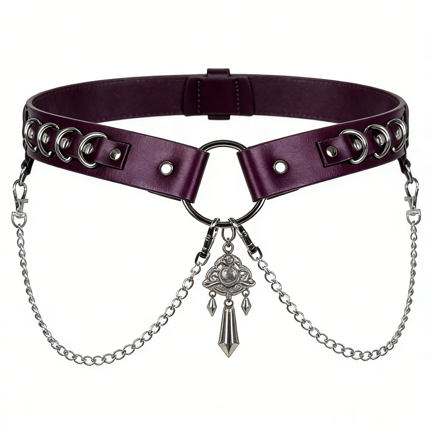 Purple O-Ring Chain Accent Belt
