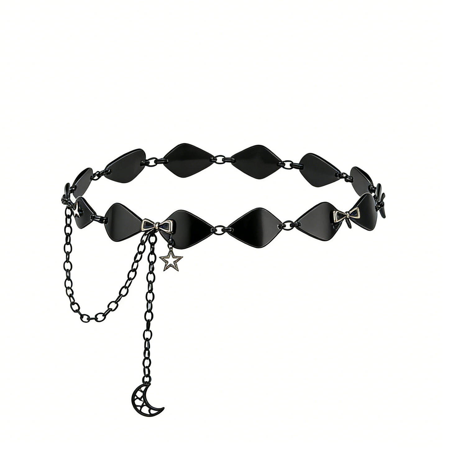 Black Diamond Chain Waist Belt