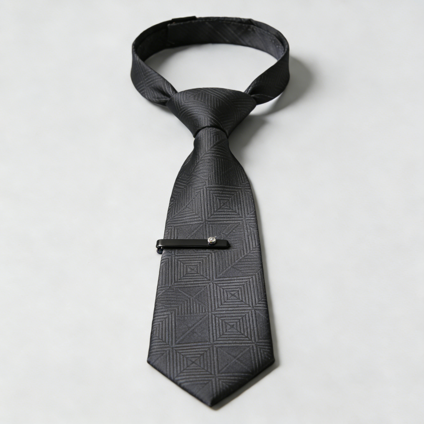 Black Pattern Tie